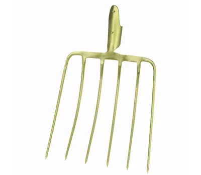 Ideal Maisgabel mit 6 Zinken ohne Stiel, 37 x 32 cm gold