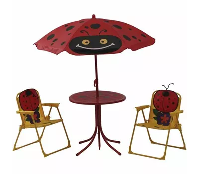 Siena Garden Kindersitzgruppe Marie 4 tlg rot & gelb