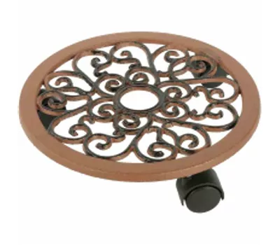 Siena Garden Pflanzenroller Guss 30 cm Gusseisen in braun 