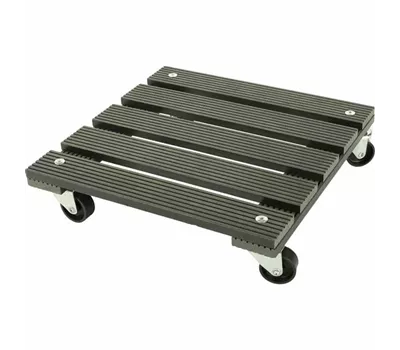 Siena Garden Pflanzenroller WPC, eckig 30x30 cm, anthrazit