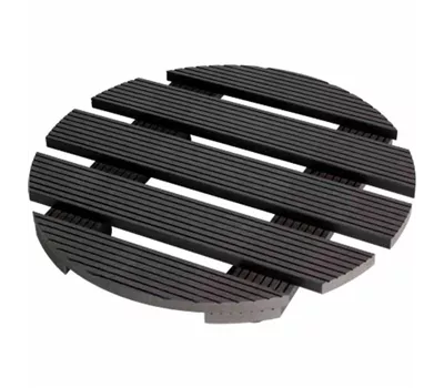 Siena Garden Pflanzenroller WPC, rund 30 cm, anthrazit