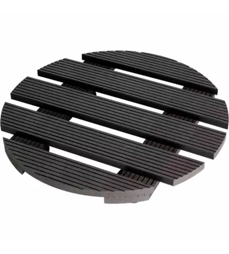 Siena Garden Pflanzenroller WPC, rund 30 cm, anthrazit