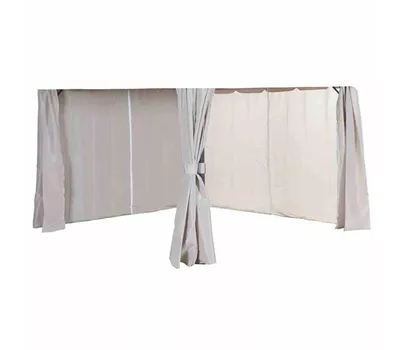 Siena Garden 4x Seitenteile zu Pavillon Dubai ohne Fenster 3m naturfarben