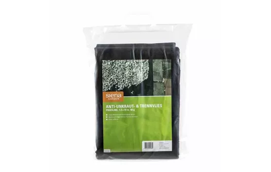 Siena Garden Anti-Unkrautvlies 1,5x10m, 100g schwarz