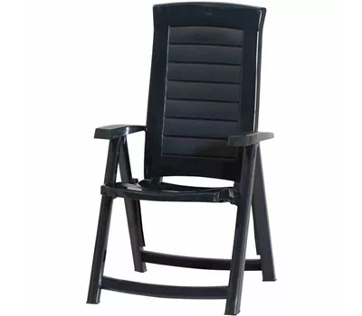 Gartenstuhl Aruba 61 cm x 72 cm x 110 cm grün Kunststoff 