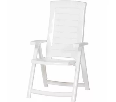 Klappsessel Aruba 61 x 72 x 110 cm weiß