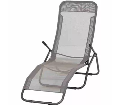 Bäderliege Grau / Schwarz 