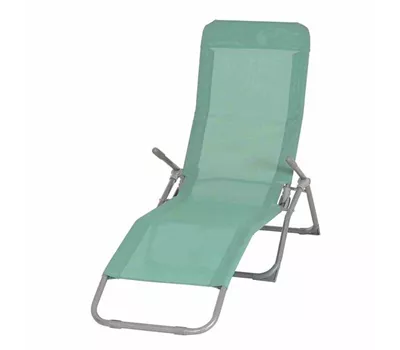 Bäderliege silber / mint Stahl