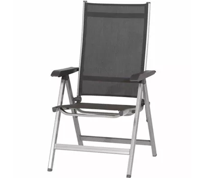 Kettler Klappstuhl Basic Plus Silber-Anthrazit