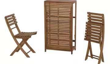 Siena Garden Bari Balkonset 3-teilig, geölt 