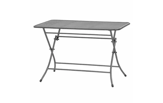 MWH Café Latte Tisch 110x70x72 cm eisengrau