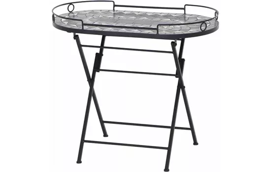 Siena Garden Como Serviertisch 41x67x60cm Stahl/Keramik