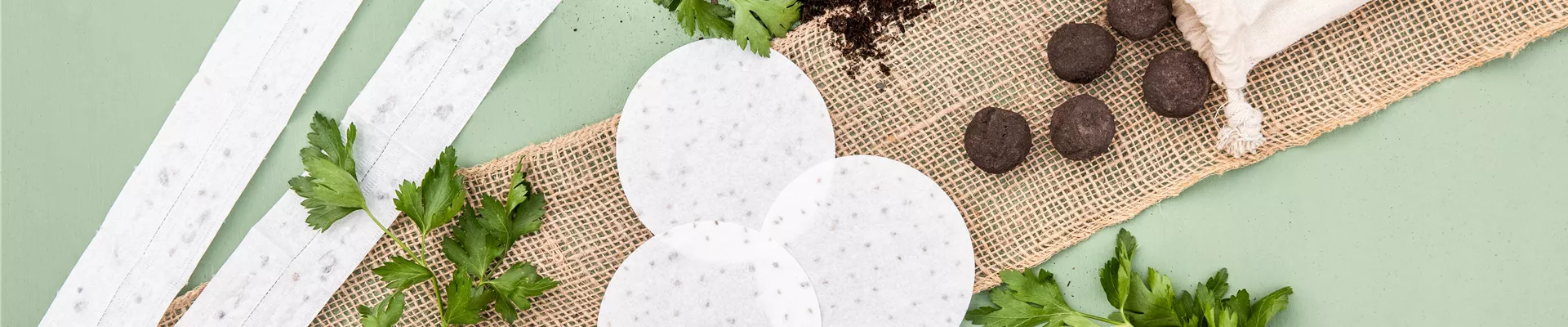 Aussaat - Saatbänder, Saatscheiben und Seedbombs