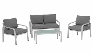 Siena Garden Dalia Sofagruppe 4-teilig Aluminium/Ranotex®-Gewebe 