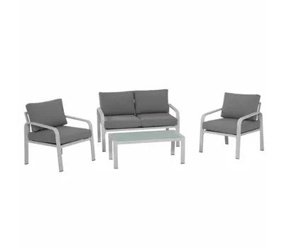 Siena Garden Dalia Sofagruppe 4-teilig Aluminium/Ranotex®-Gewebe 