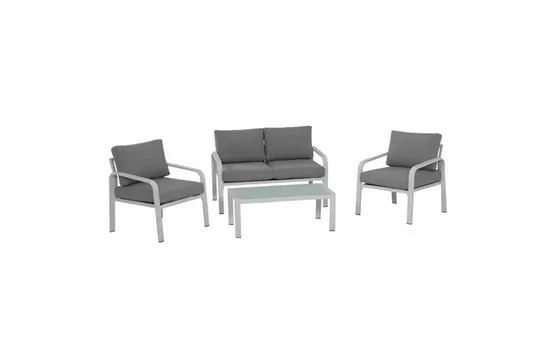 Siena Garden Dalia Sofagruppe 4-teilig Aluminium/Ranotex®-Gewebe 