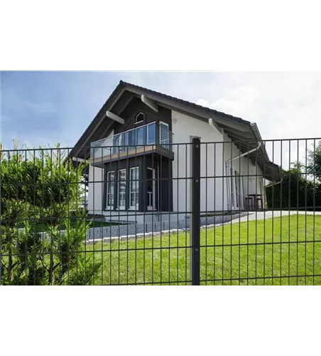 Doppelstabmattenzaun 83 x 251 cm, anthrazit, 6/5/6, Premium