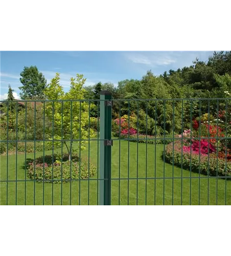 Doppelstabmattenzaun 163 x 251 cm, moosgrün, 6/5/6, Standard
