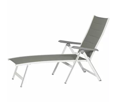 MWH Futosa Klappbare Liege 140 cmx70 cmx104,5 cm Arctic 